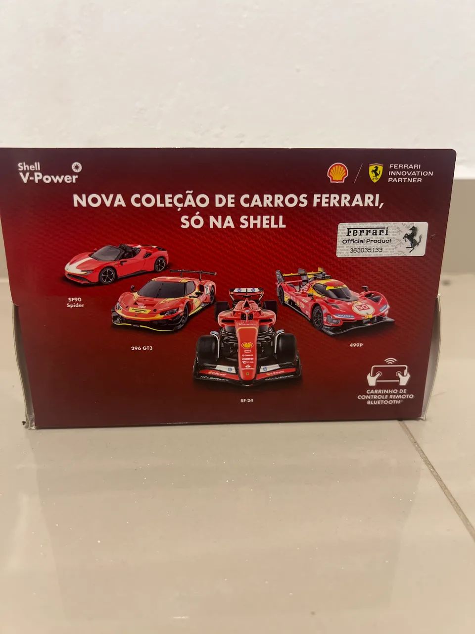 Carrinho da Ferrari fórmula 1 limitado da shell  - Foto 2