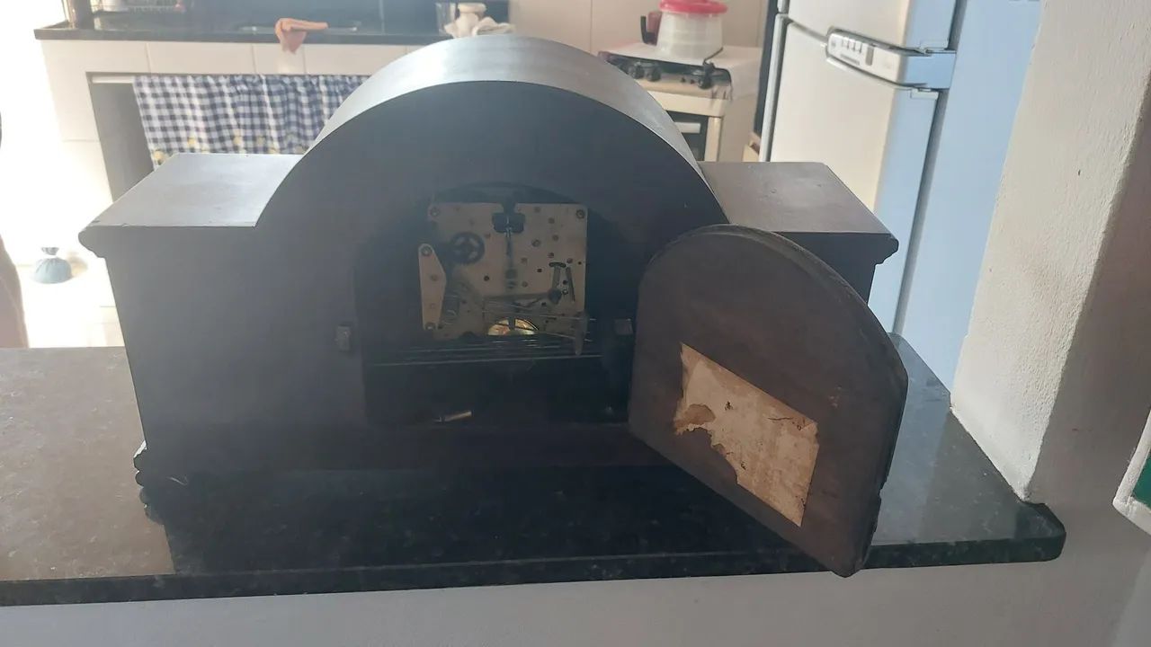 Relógio corrilhão de mesa, com pêndulo - Foto 5