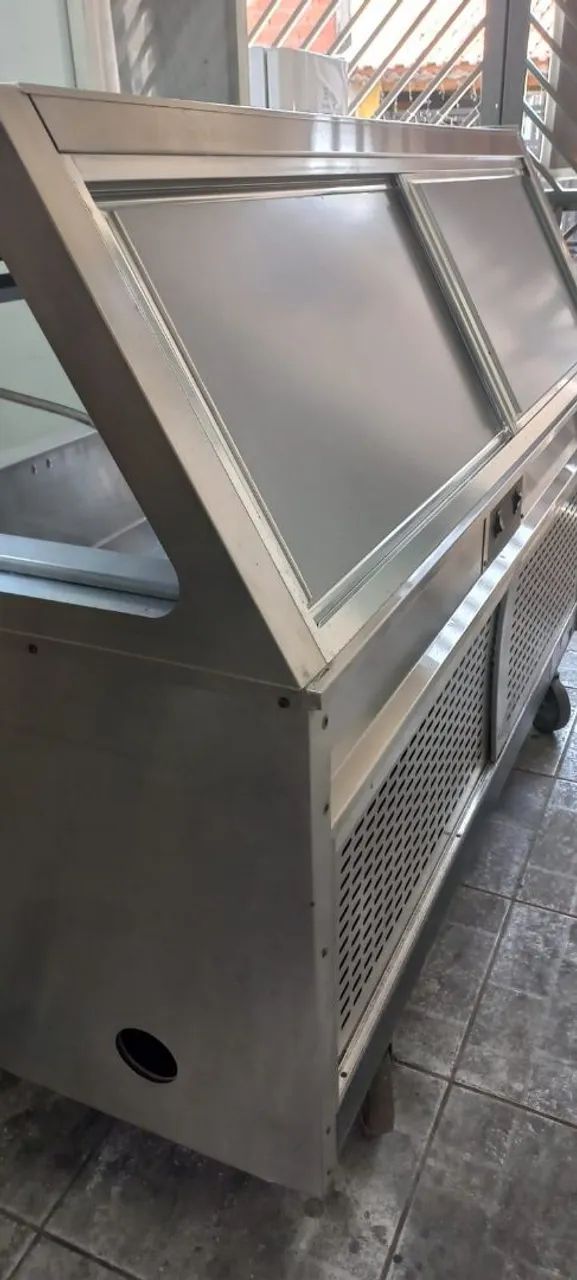 Balcão refrigerado 1.78 mts aço inox 110v em bom estado e com garantia  - Foto 5