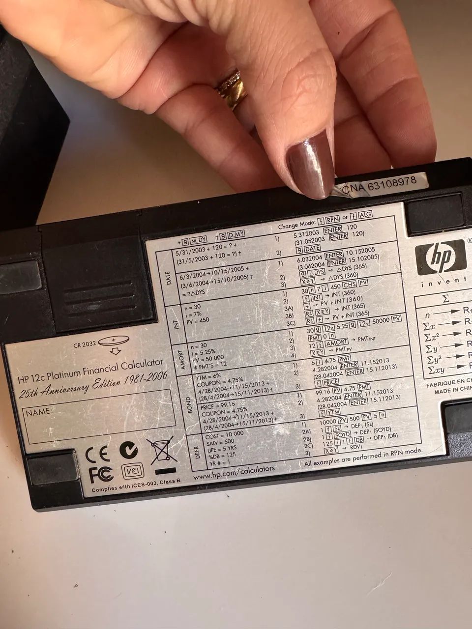 Calculadora Hp 12C - Platinum - Foto 3