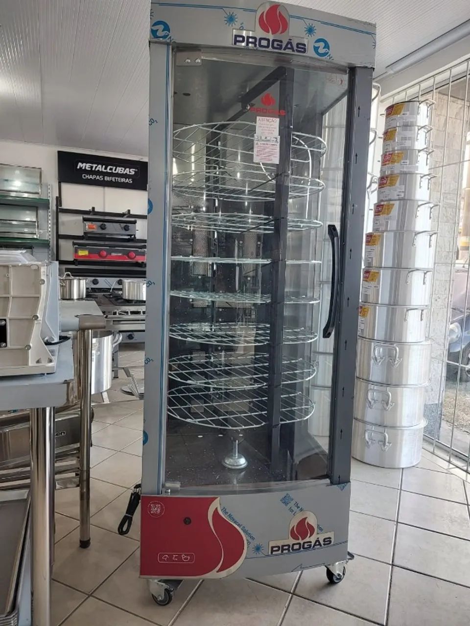 AL - Assadeira de Frango/Carne Progás 128kg