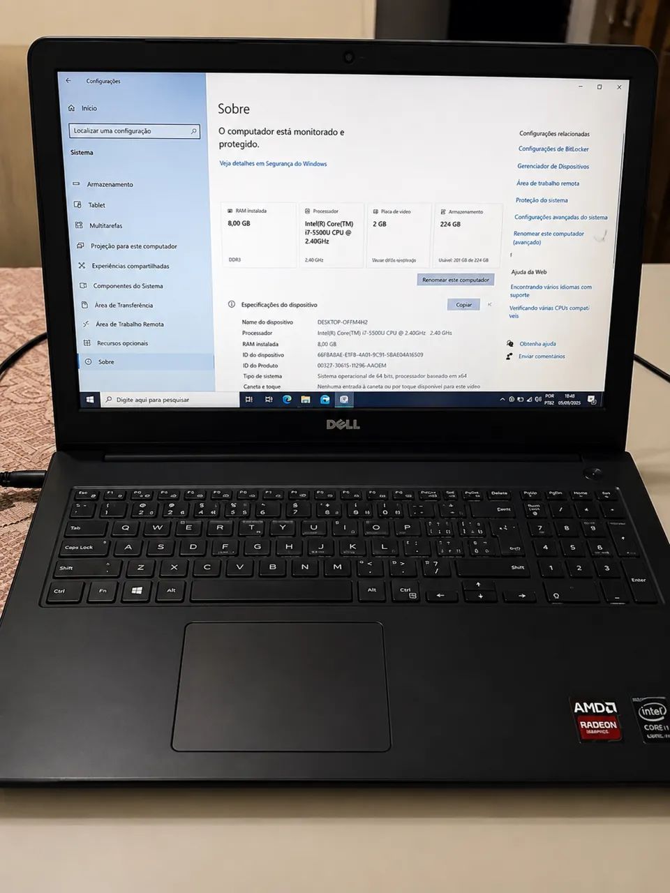 Vendo notebook Dell FAVOR LER O ANÚNCIO  - Foto 3