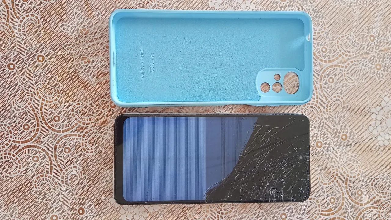 Vendo celular moto g22 com display queimado o resto tudo perfeito  - Foto 4