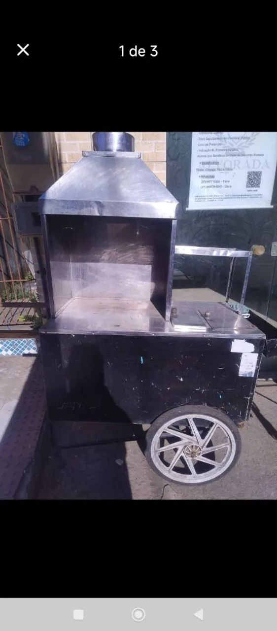 Carinho de churrasquinho 