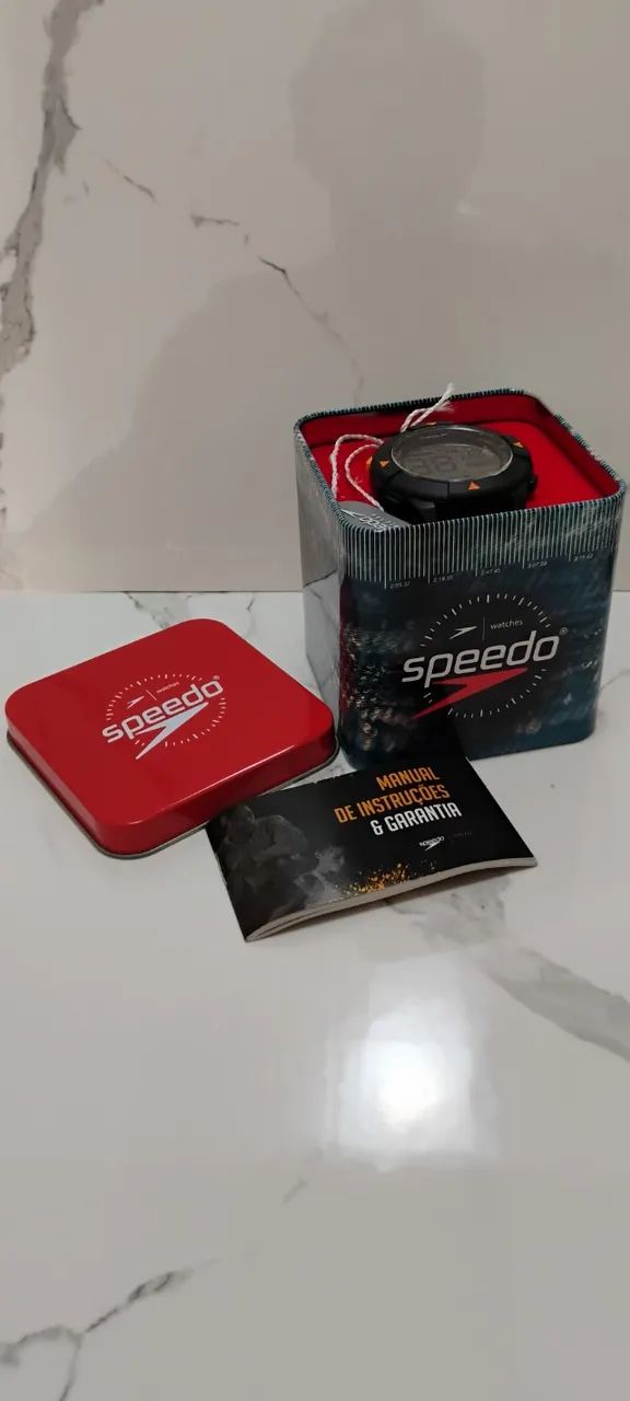 Rel[ogio Speedo Maculino Digital Azul / Laranja - Foto 5