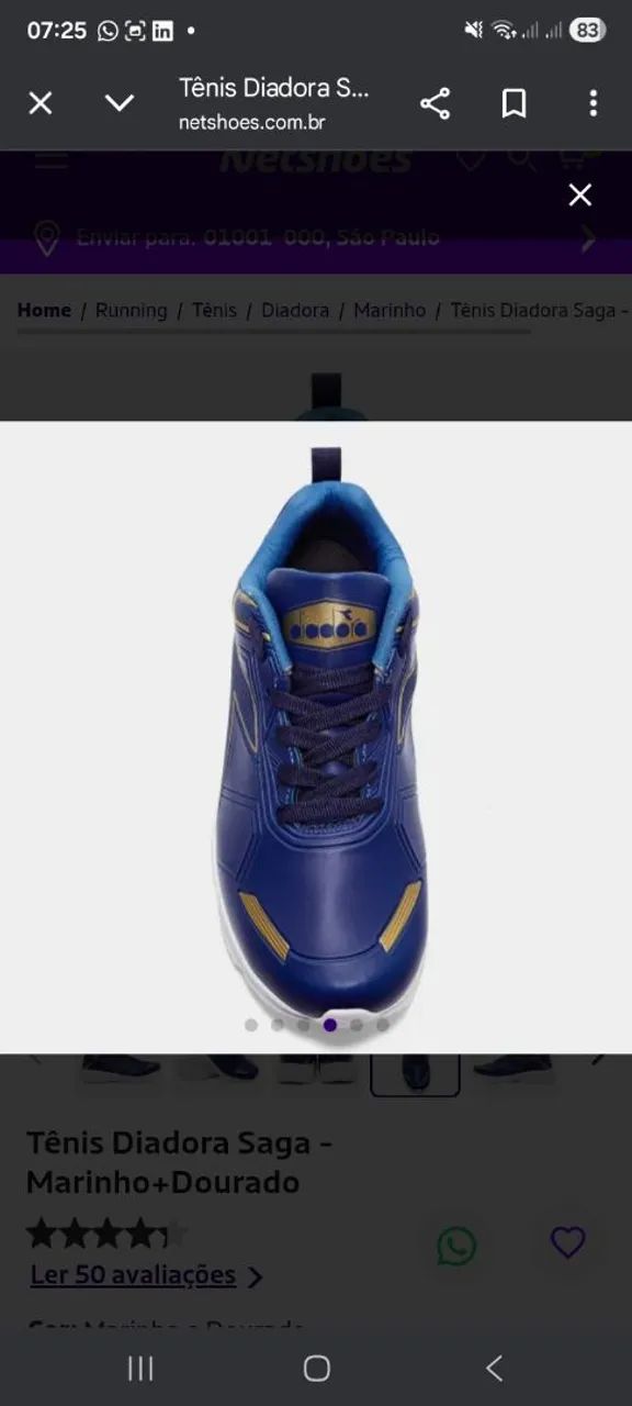 Tênis Diadora Saga N° 42 - Foto 3