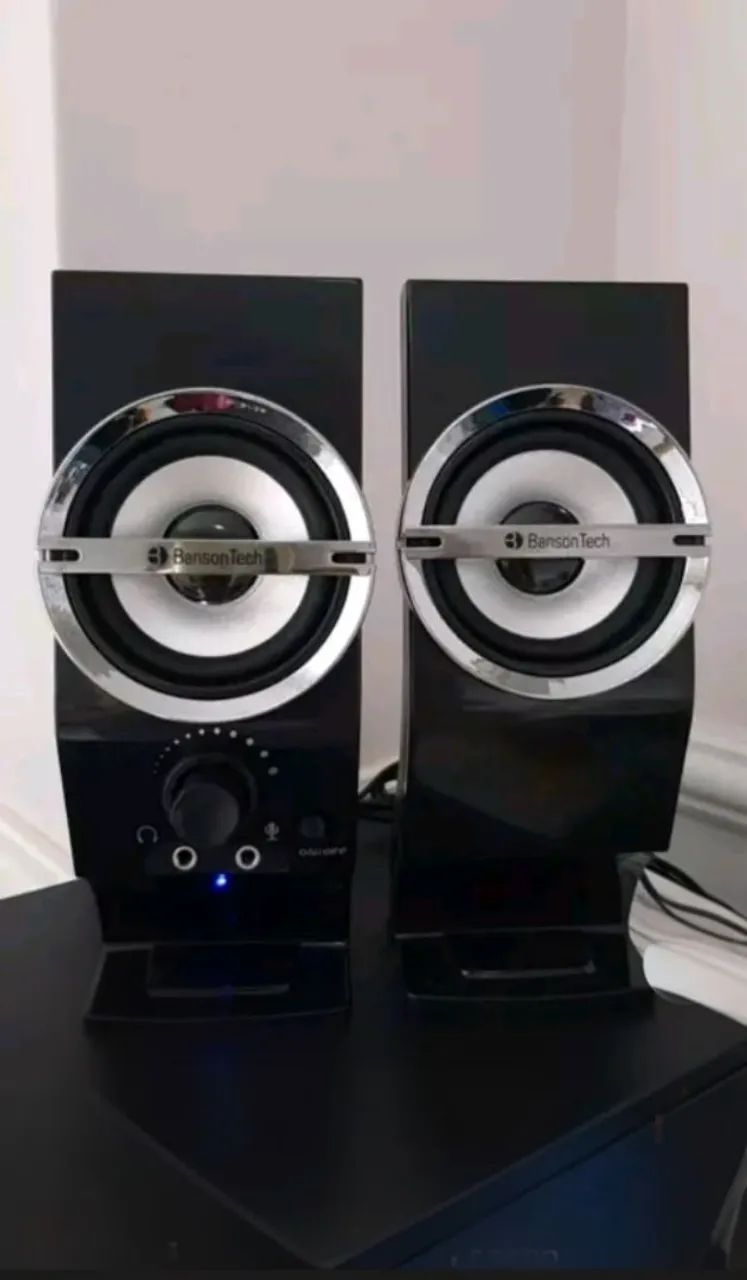 Caixa de Som BS-761 Estéreo USB saída P2<br>