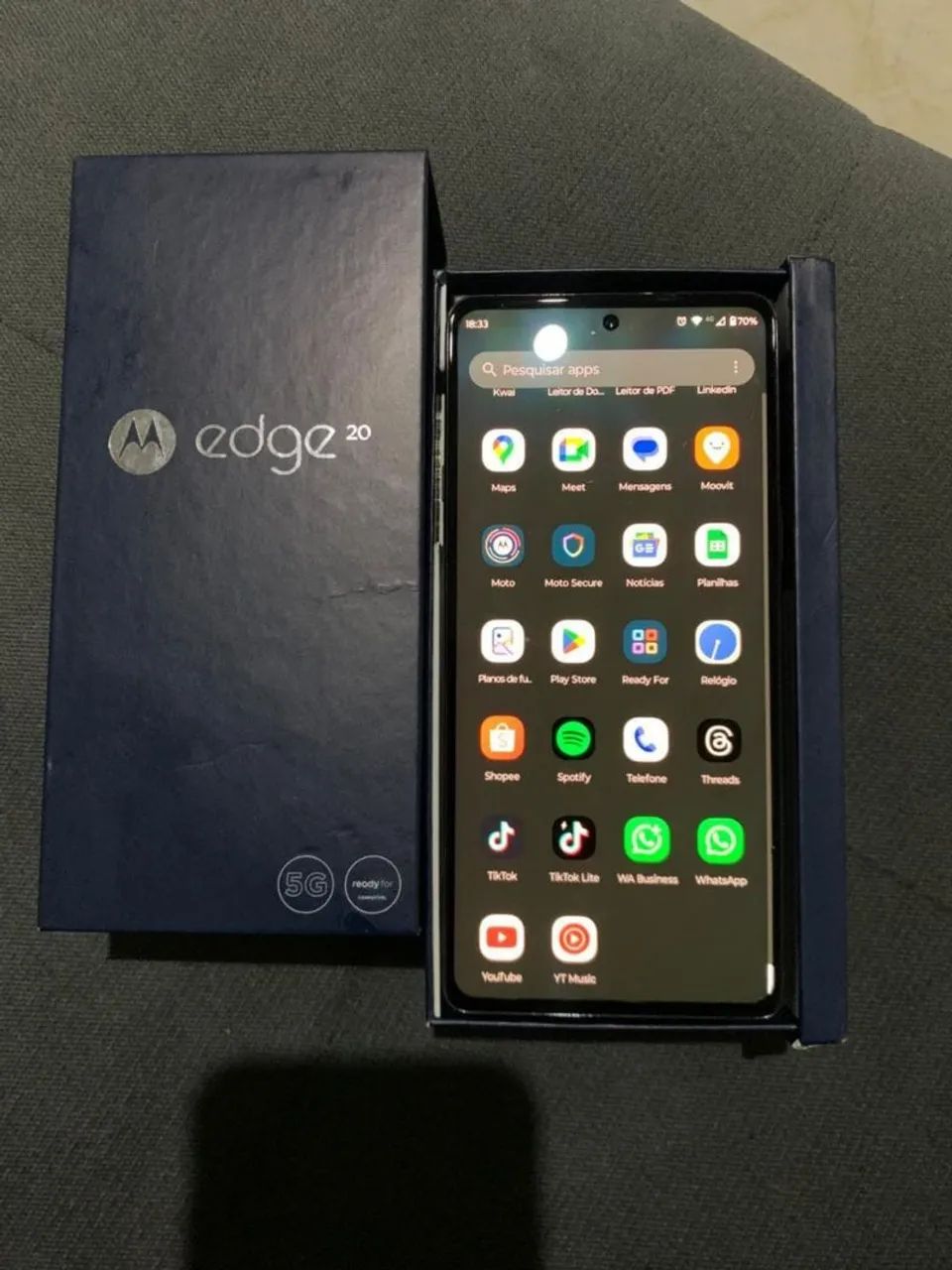 Motorola Edge 20 com caixa - Foto 4
