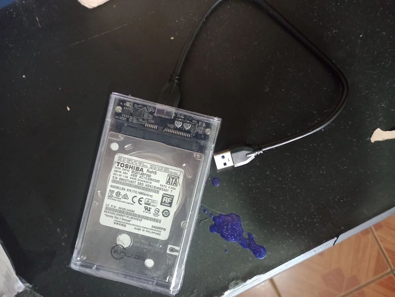 HD 500gb com adaptador 