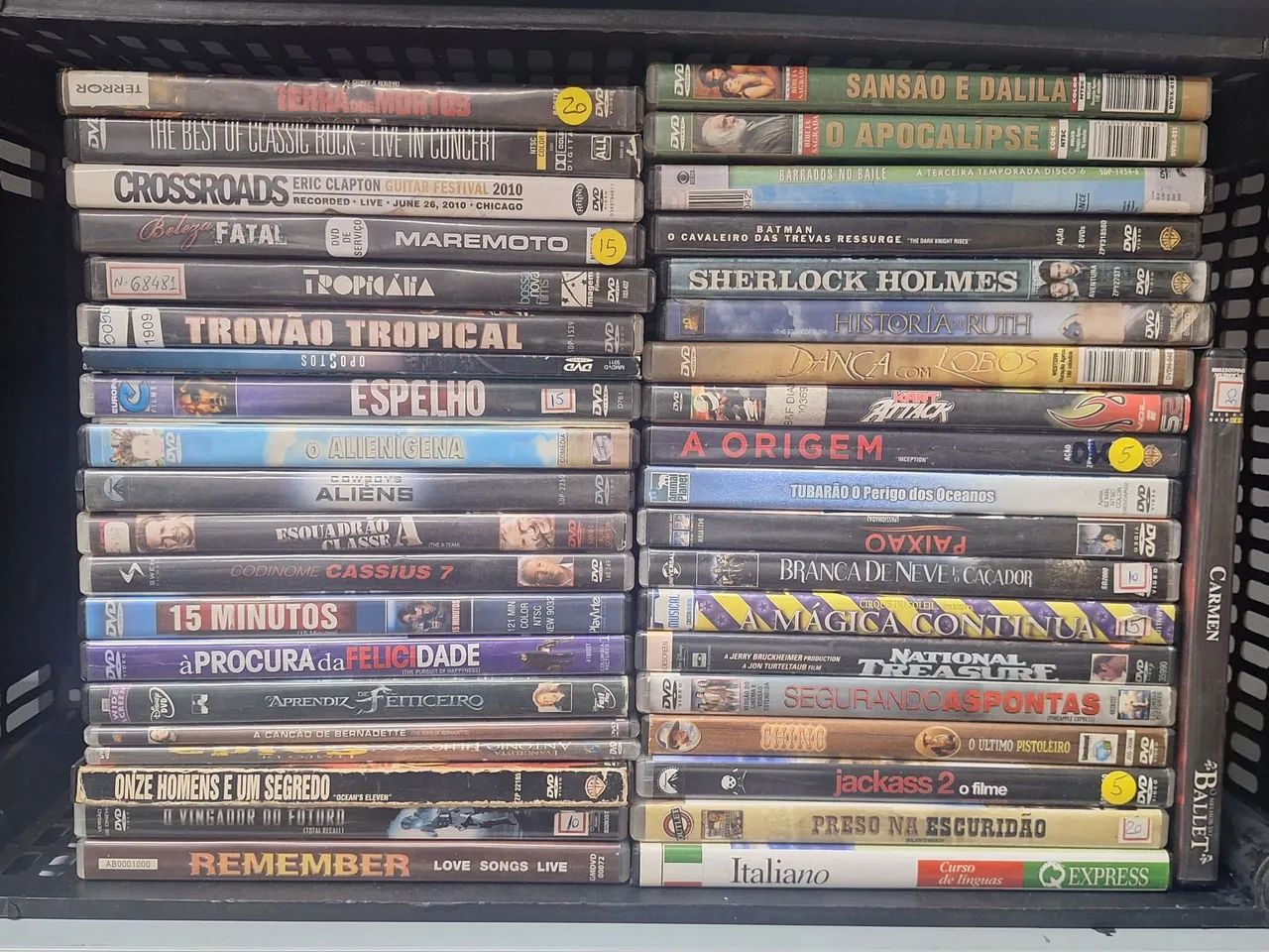120 DVDs de Filmes Variados - Lote