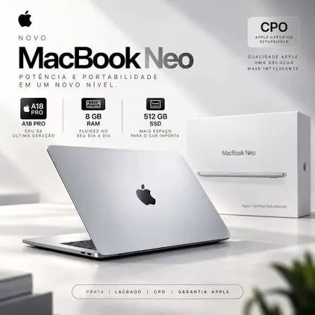 LACRADO 512GB MacBook Neo Silver - Notebooks - Centro, Rio de