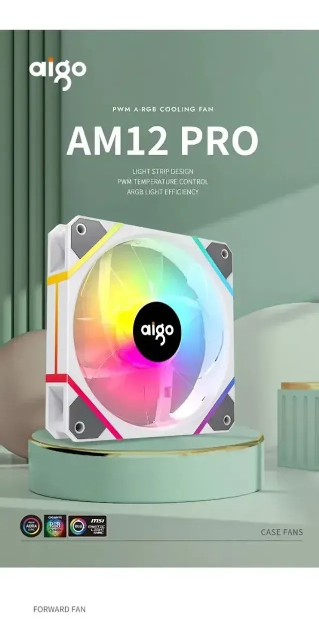 KIT 4 FANS AM12 PRO AIGO - Foto 3