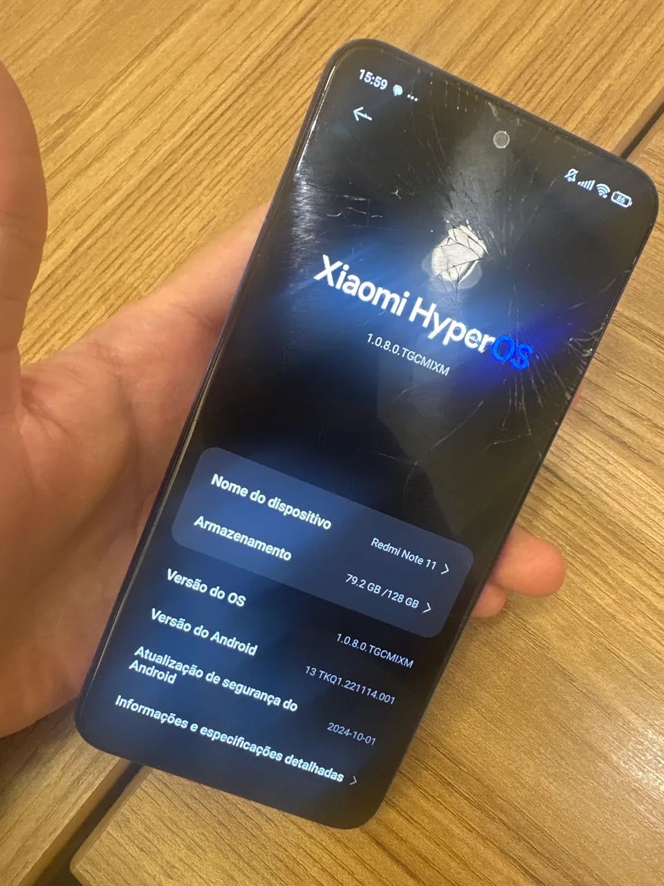 REDMI NOTE 11 128GB quebrado - Foto 3