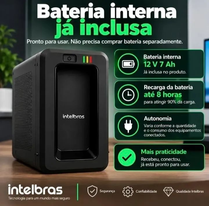NOBREAK Intelbras ATTIV 600VA BIVOLT - Usado - Foto 5