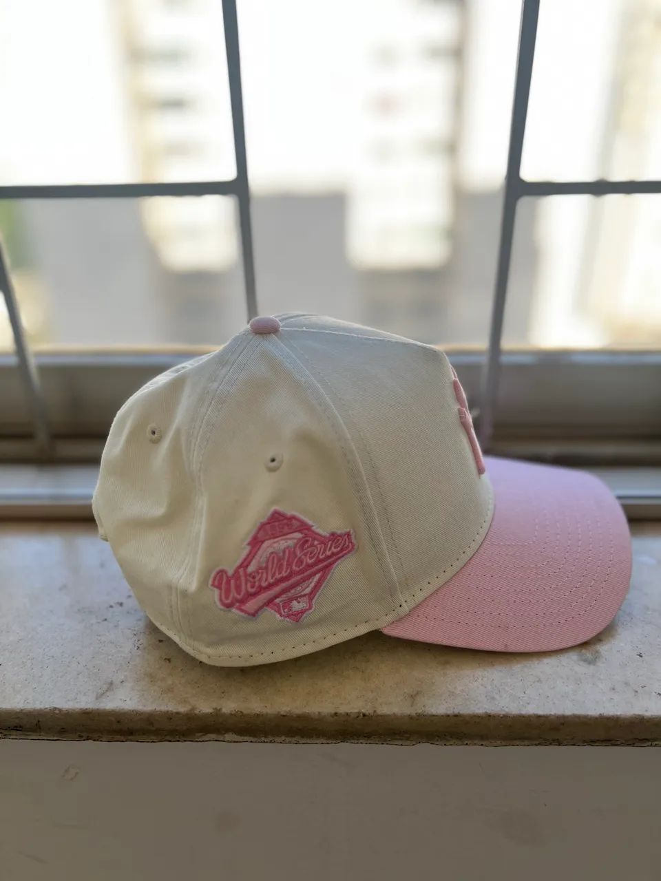 Boné 9FORTY A-Frame Snapback NEW YORK YANKEES OFF WHITE MLB - Foto 4