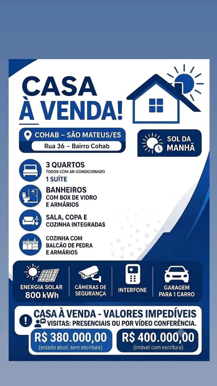 Casa a venda 