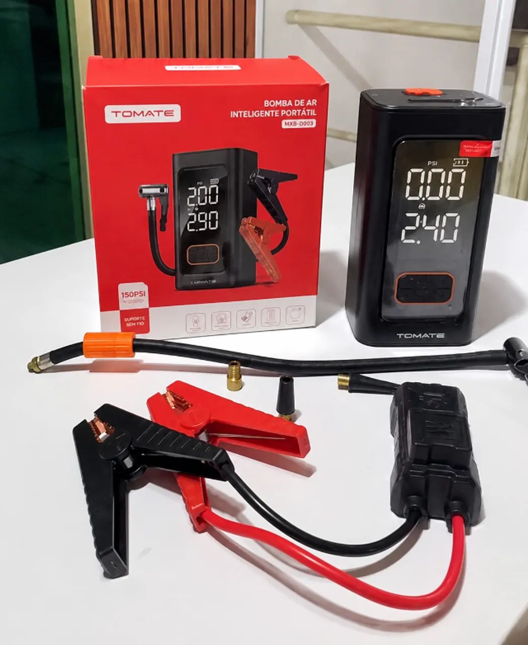 Bomba de Ar Portátil Tomate MXB-D003 150 PSI Recarregável