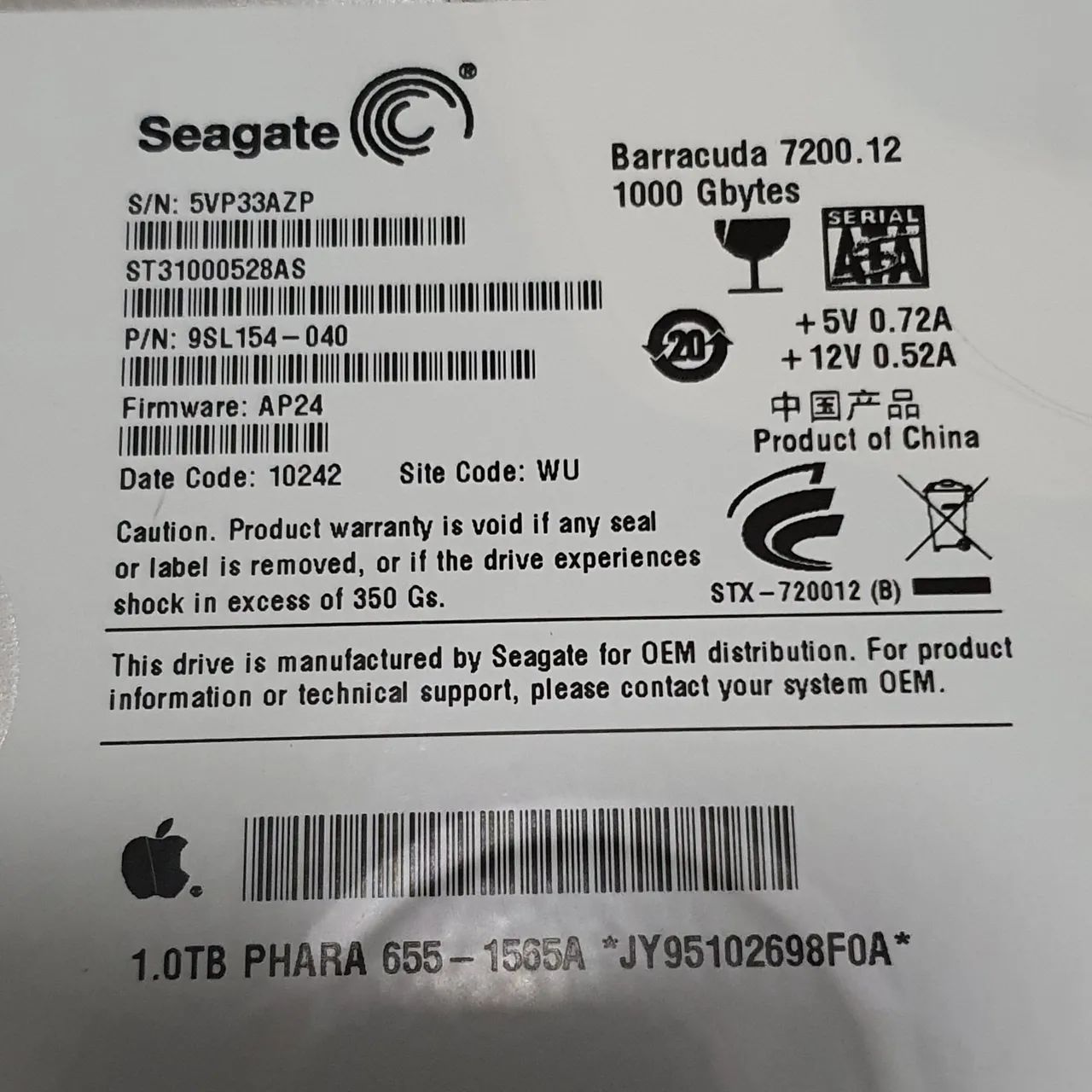 HD Seagate iMac 1TB (desktop) - Foto 5