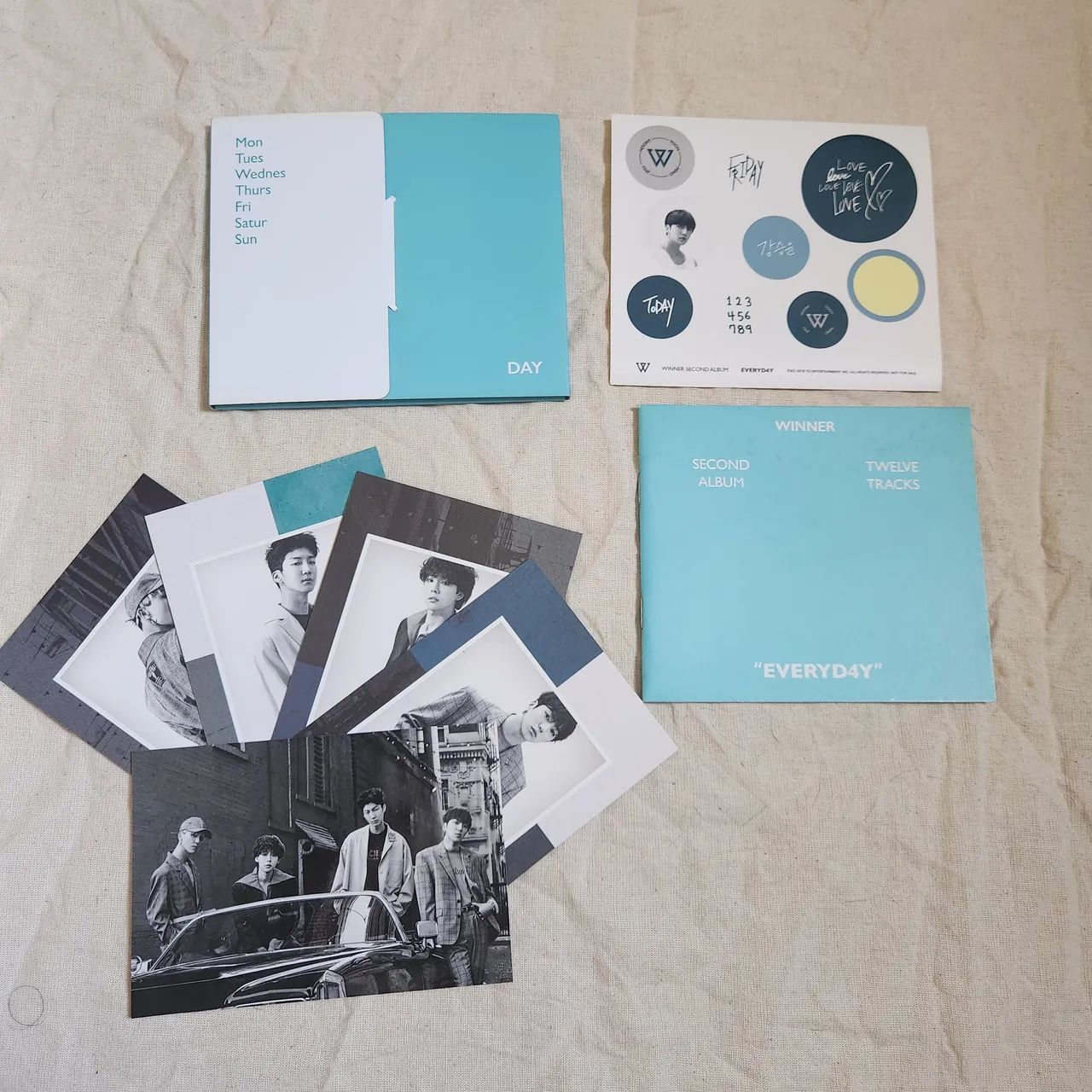 Album everyday do winner day version com poster - Foto 4