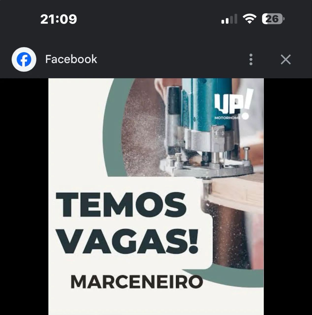 Vaga para marceneiro 