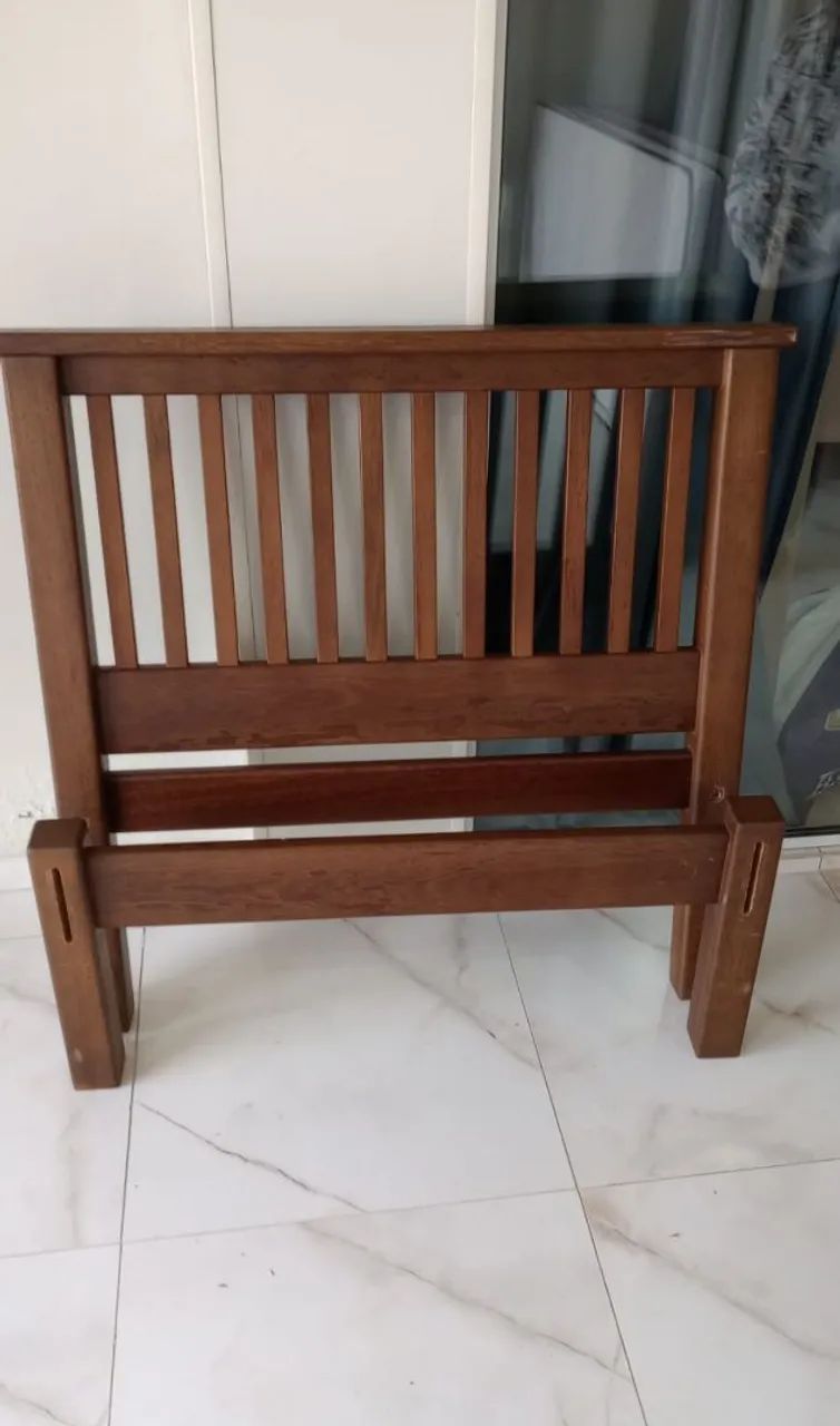 Vendo cama de angelim de solteiro ! - Foto 2