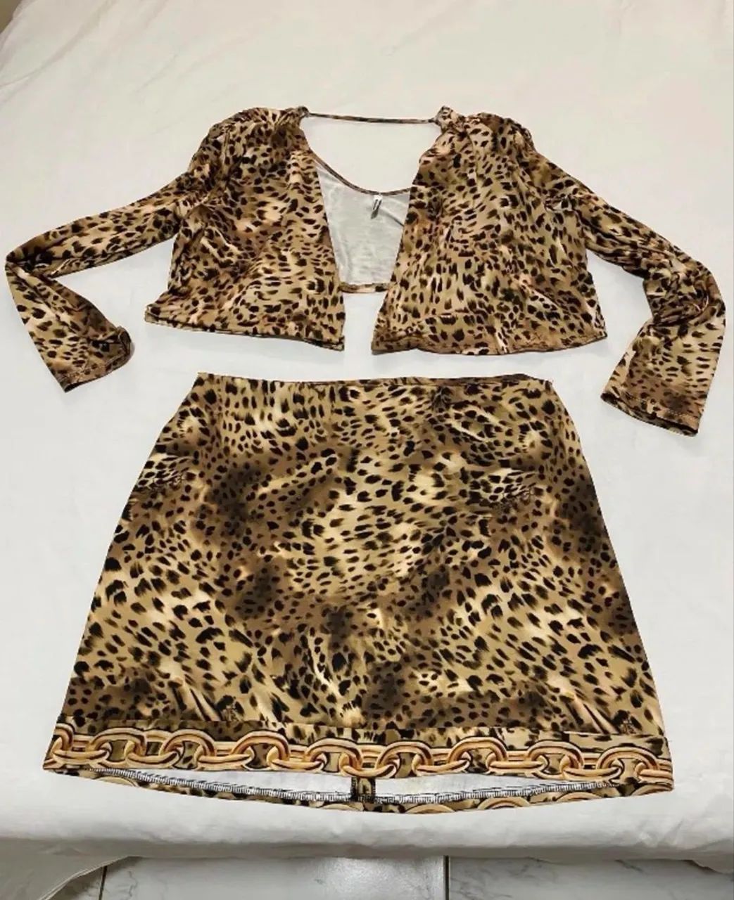 Conjunto de saia e calça Lança perfume TAM G