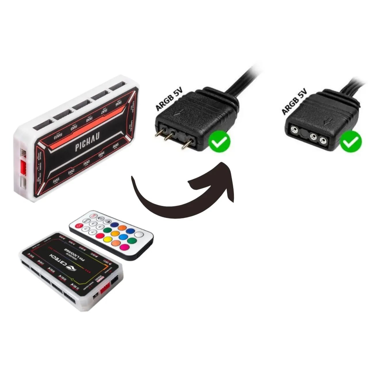 Adaptador controladora ARGB