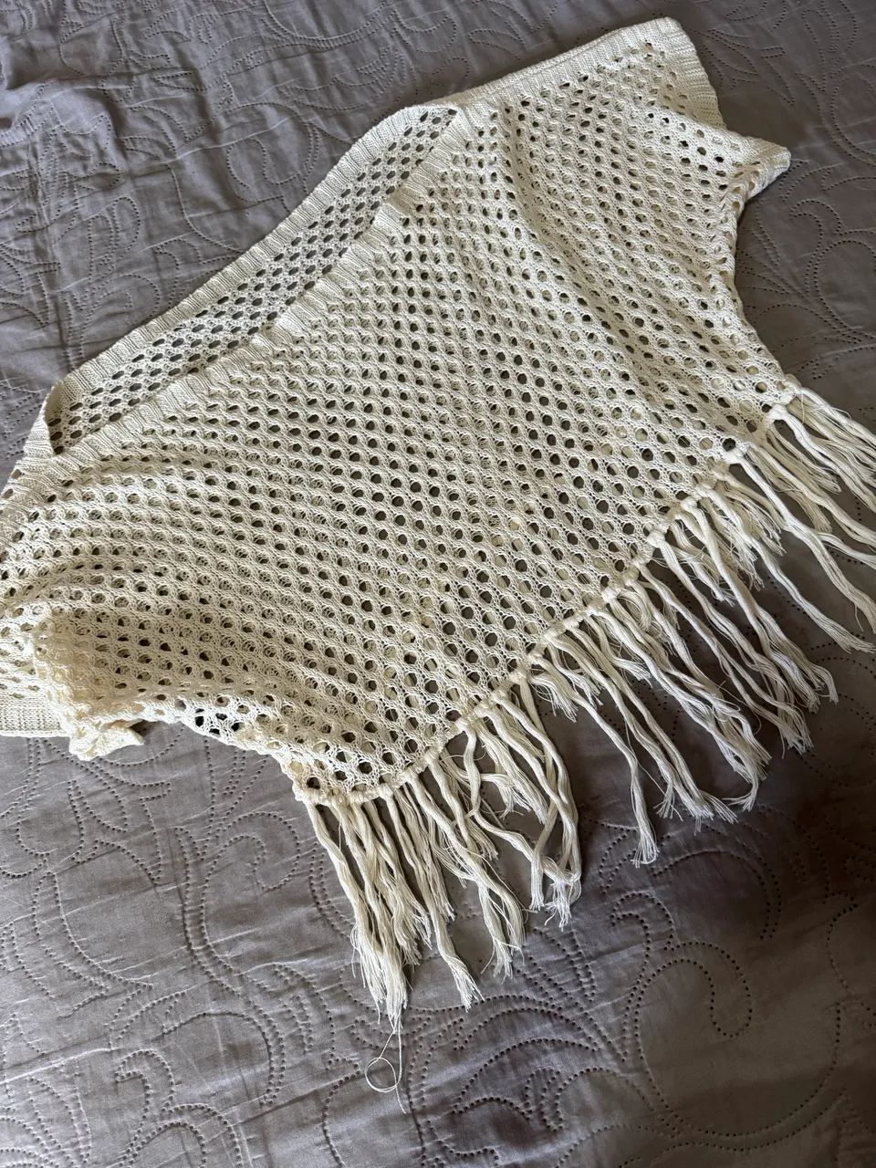 Blusa crochê off white  - Foto 2