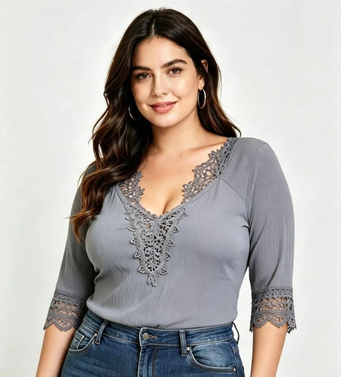 BLUSA CINZA TAMANHO G