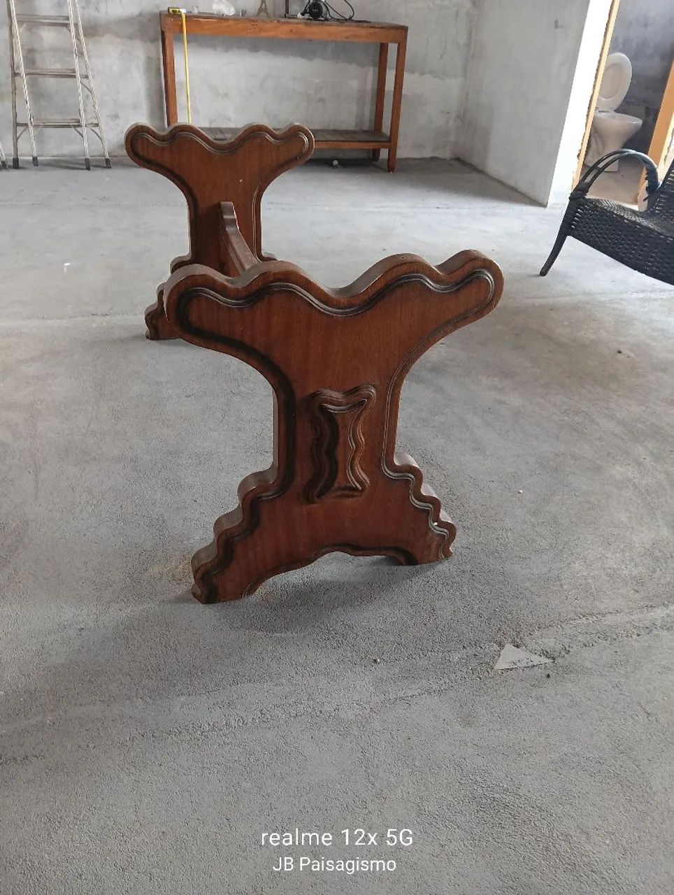 Base de madeira para mesa  - Foto 4