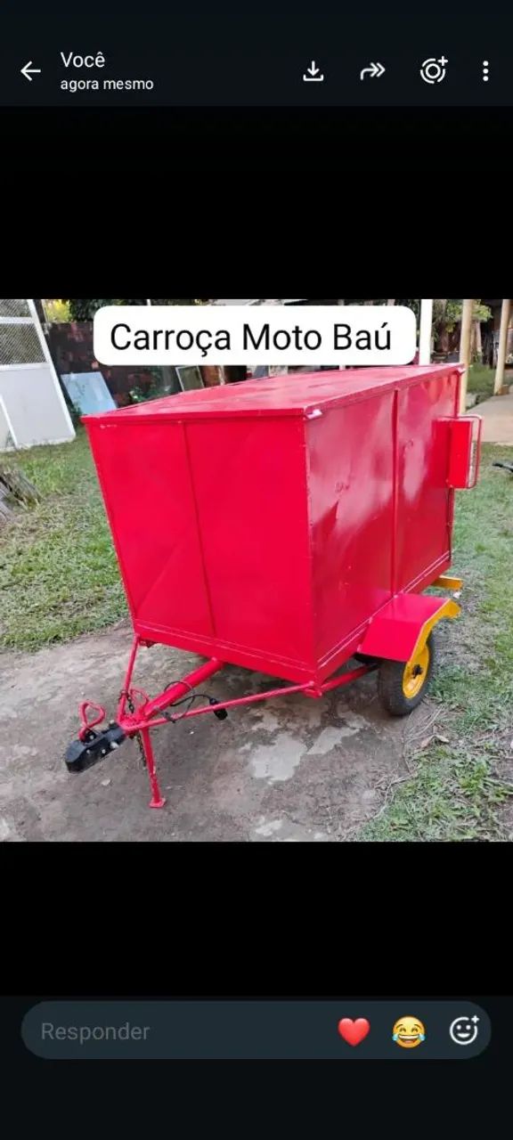 Carroça Moto Baú 