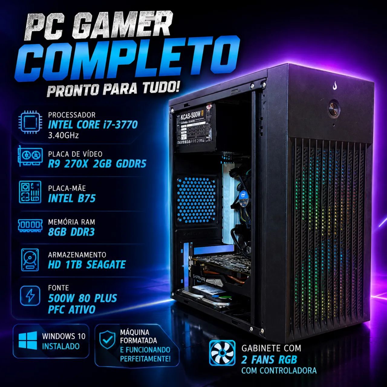 ? PC Gamer Completo Core i7 + R9 270X