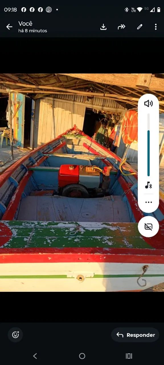 Barco ,bote de madeira  - Foto 2