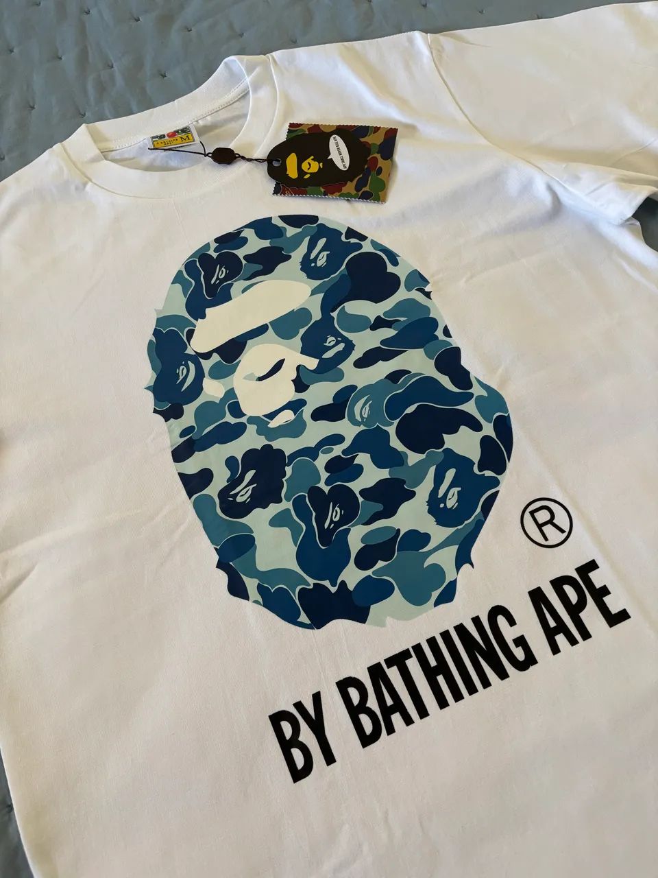 Camiseta bape blue camo - Foto 2