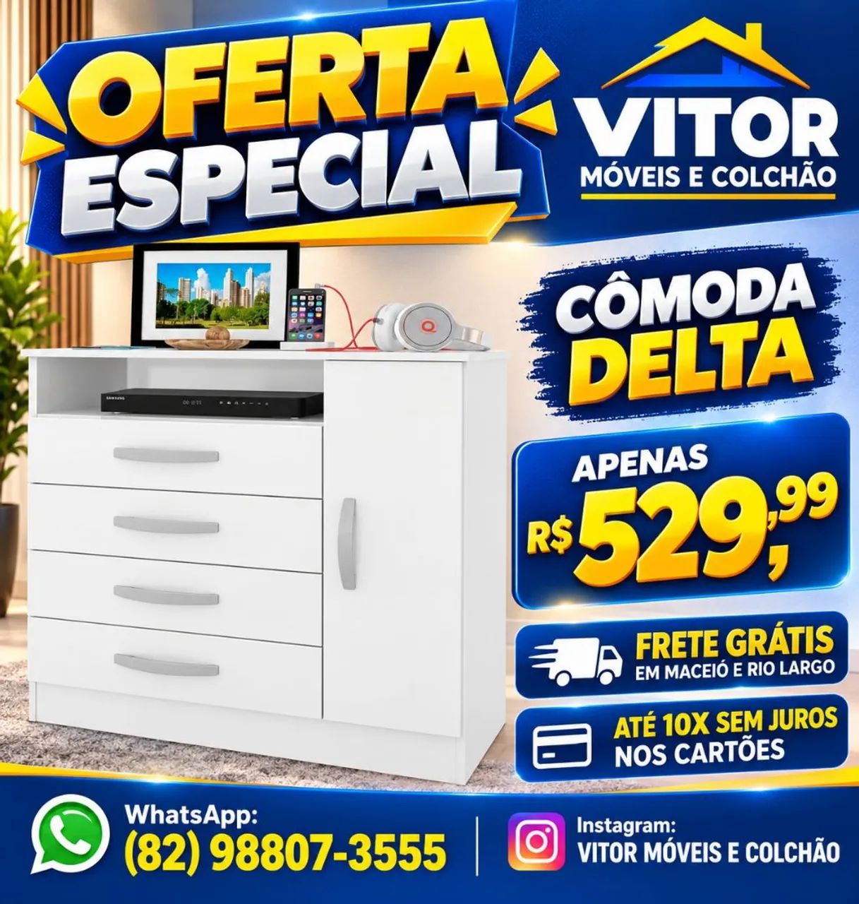 OFERTA CÔMODA DELTA ATUALE - Foto 2