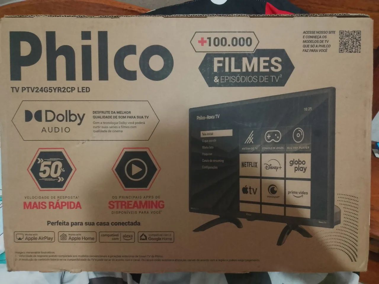 TV PHILCO 24" SMART - NOVA, LACRADA - Foto 3