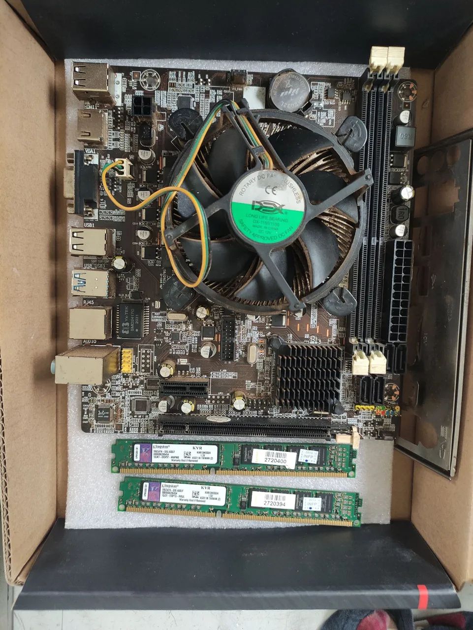 Placa mãe com HDMI e com processador i5 3470 + memória ram 