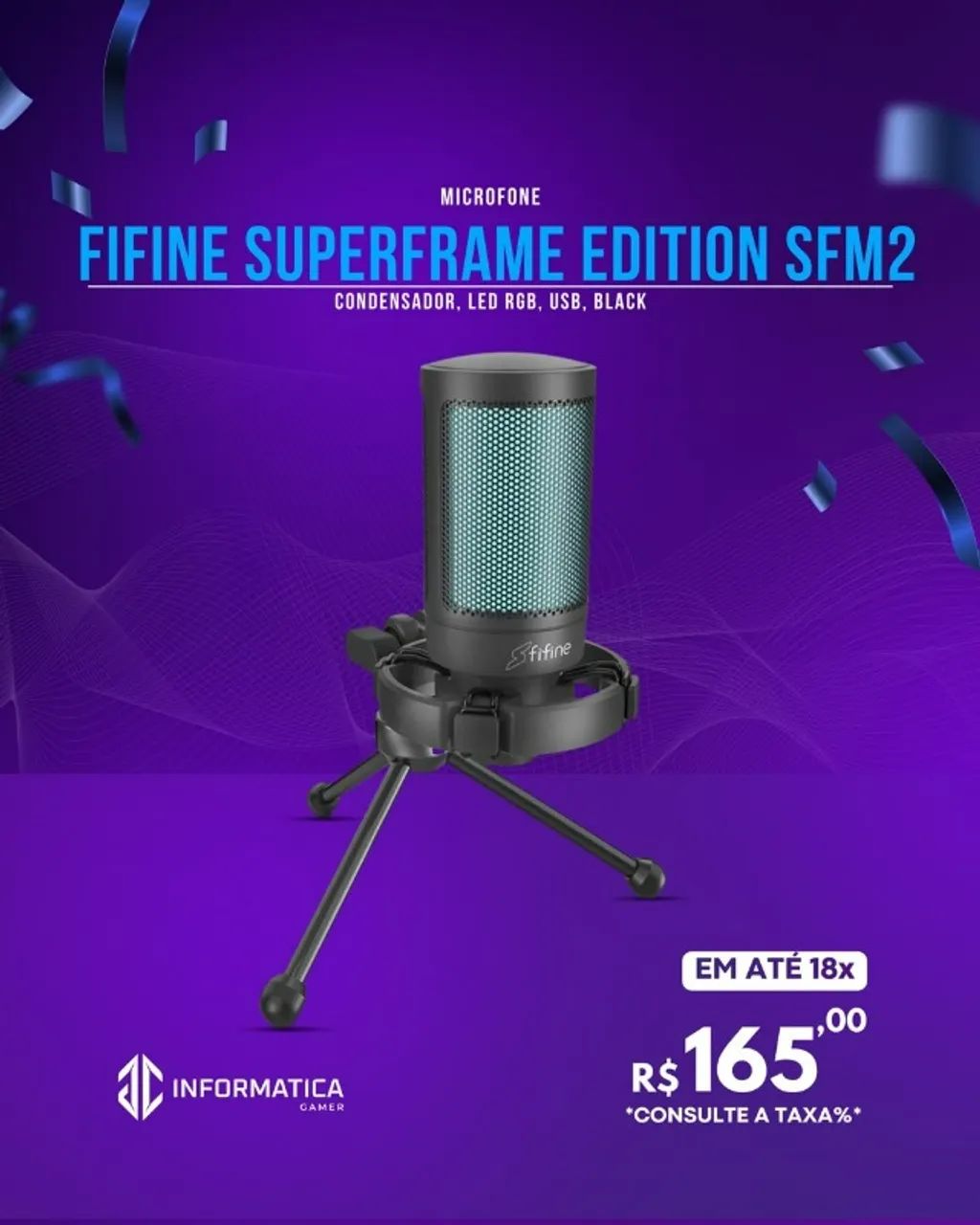 MICROFONE FIFINE SUPERFRAME EDITION SFM2