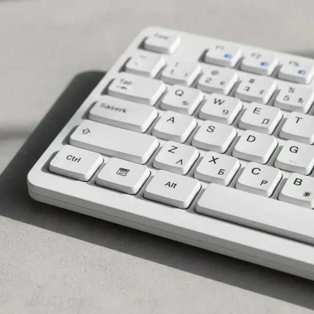 Kit Teclado e Mouse Sem Fio 2.4GHz USB Wireless branco - Foto 2