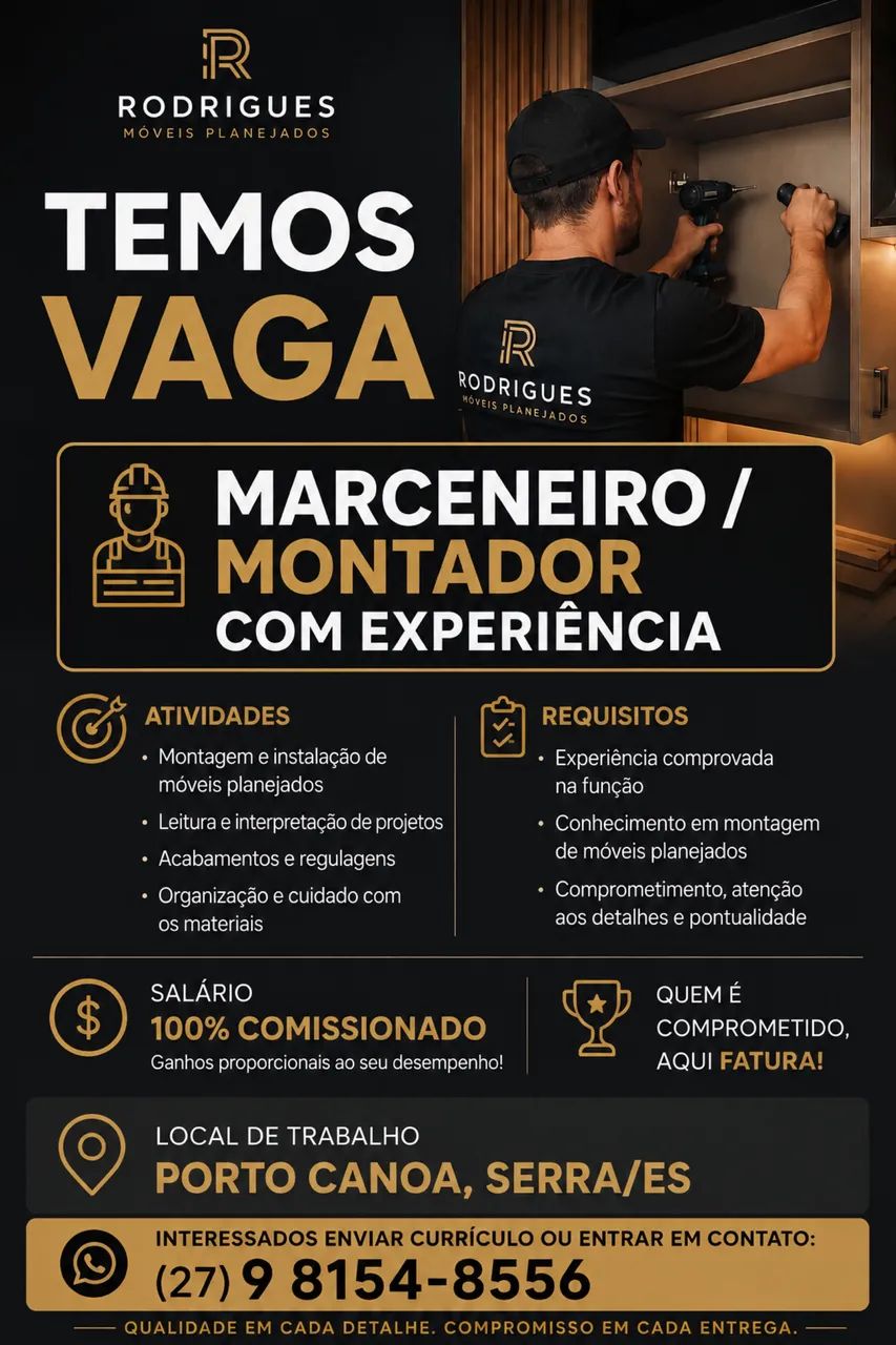 Vaga para Marceneiro 1