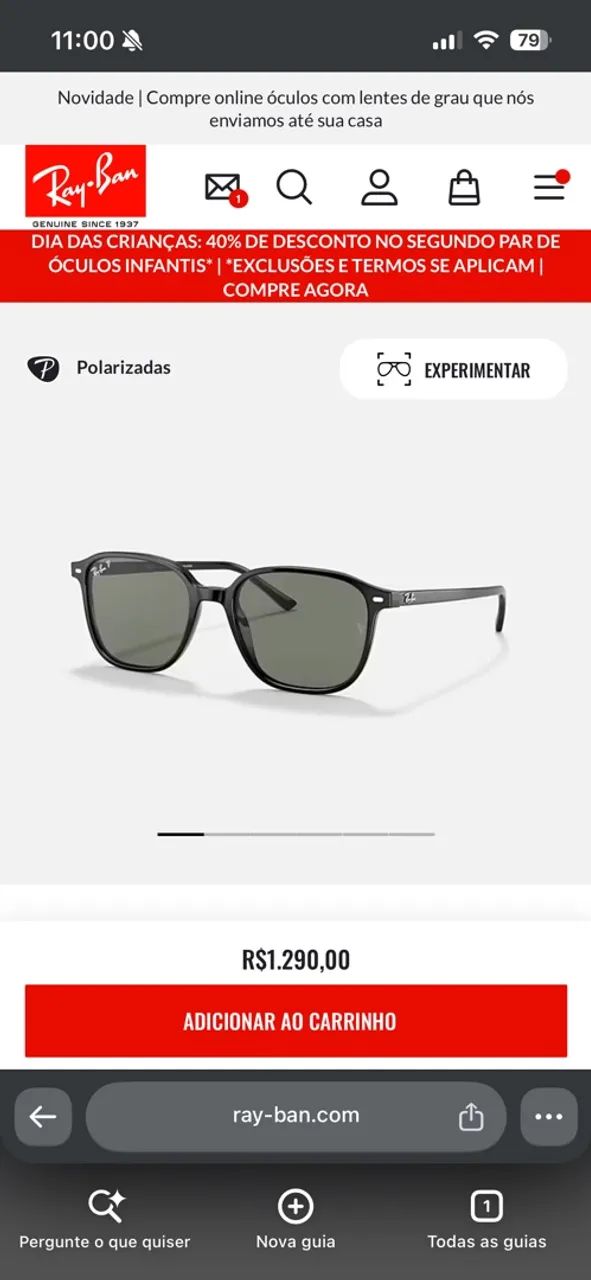 Óculos RayBan original Leonard - Foto 5