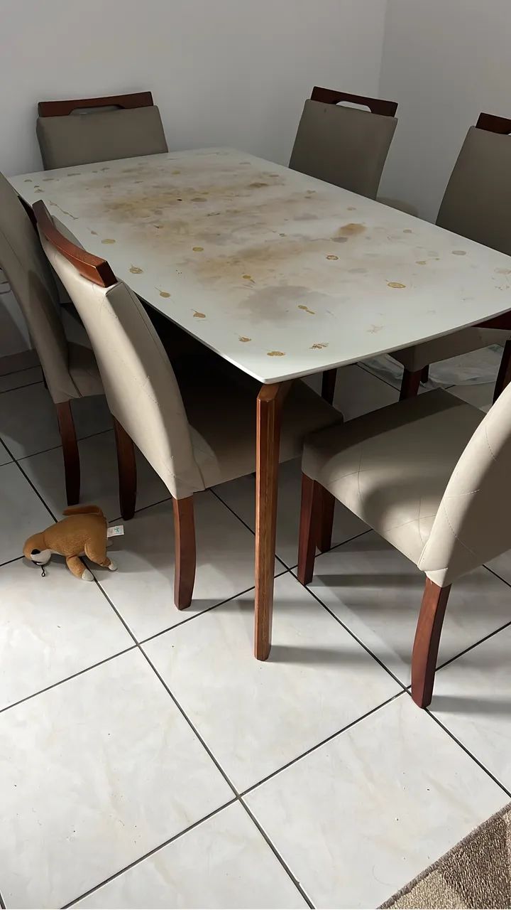 Mesa 6 lugares sem vidro  - Foto 3