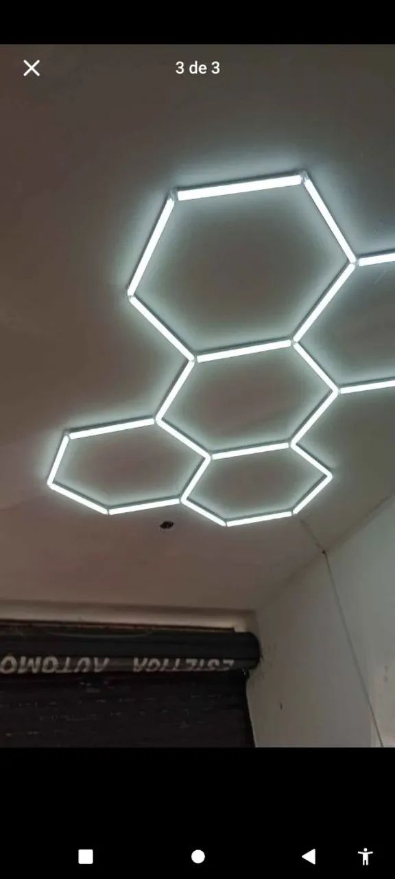 Luminária de led colmeia 