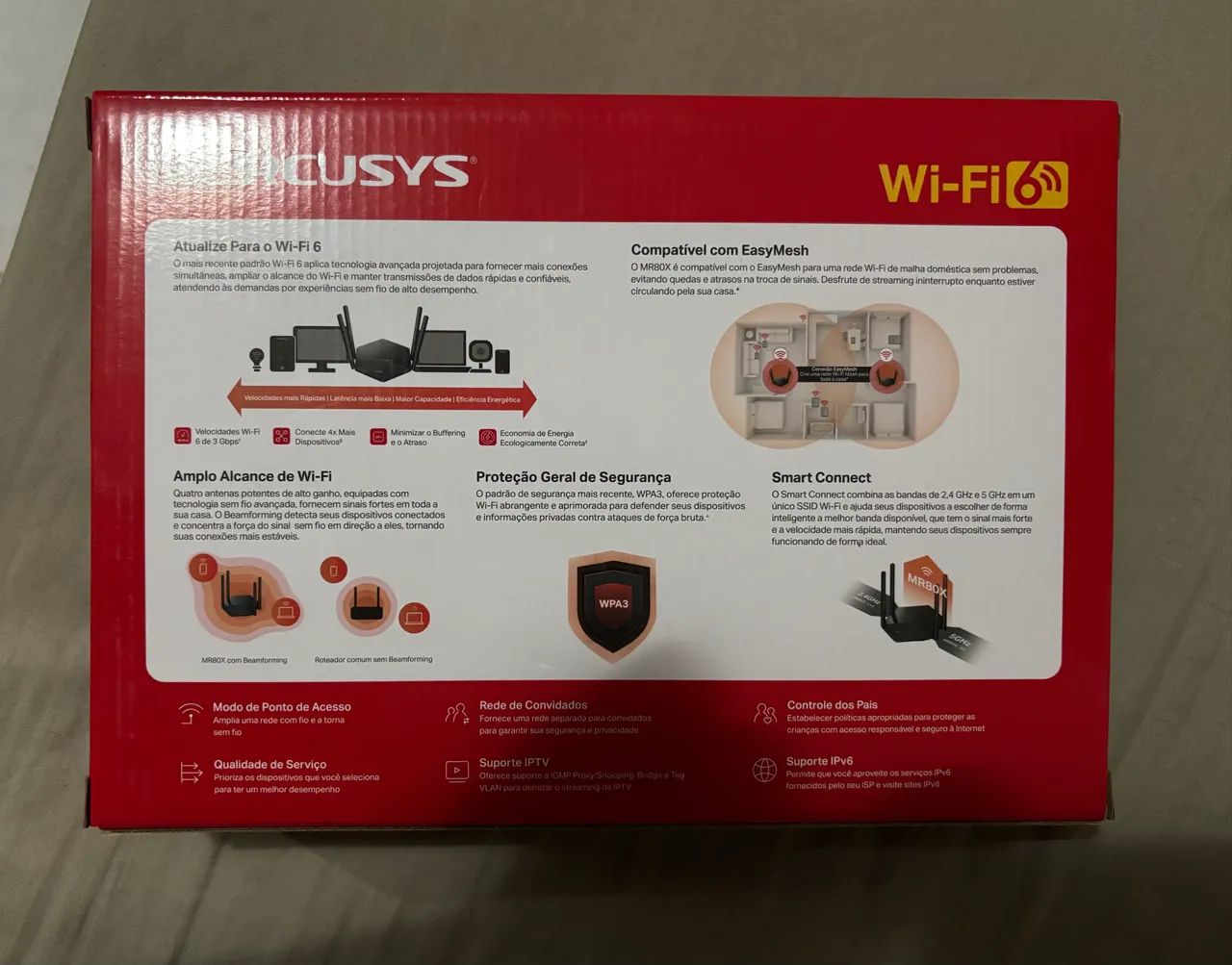 Roteador Mercusys AX3000 Wi-Fi 6 de Banda Dupla - Foto 2