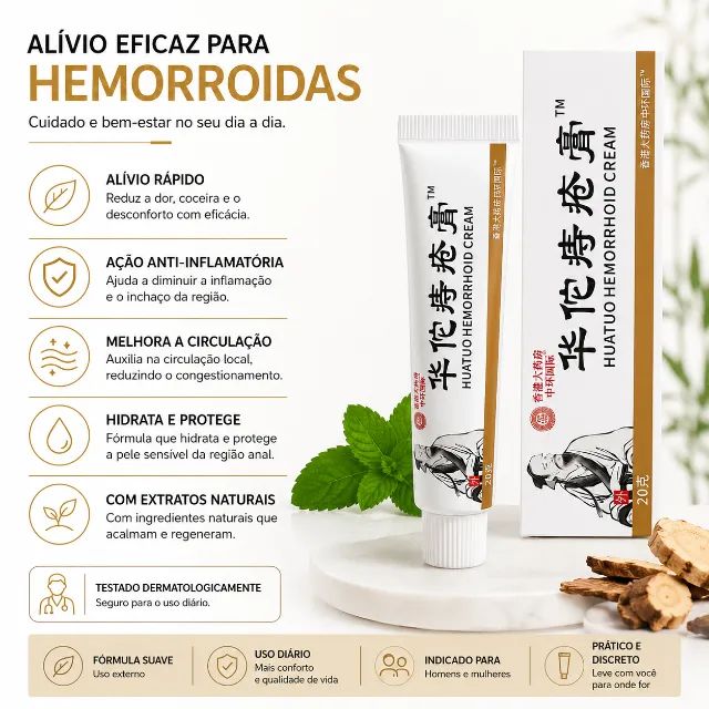 Creme para alívio de fissuras e hemorroidas - Foto 4