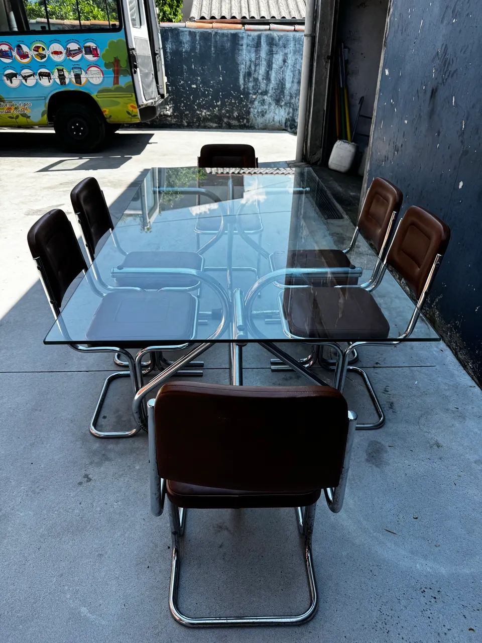 Mesa vintage 6 cadeiras  - Foto 4