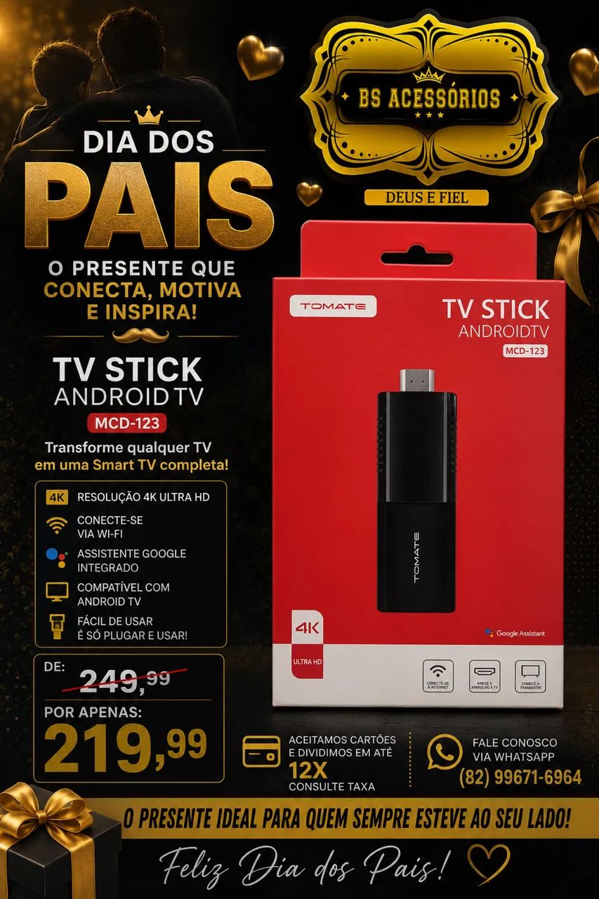 TV STICK ANDROID MARCA TOMATE 