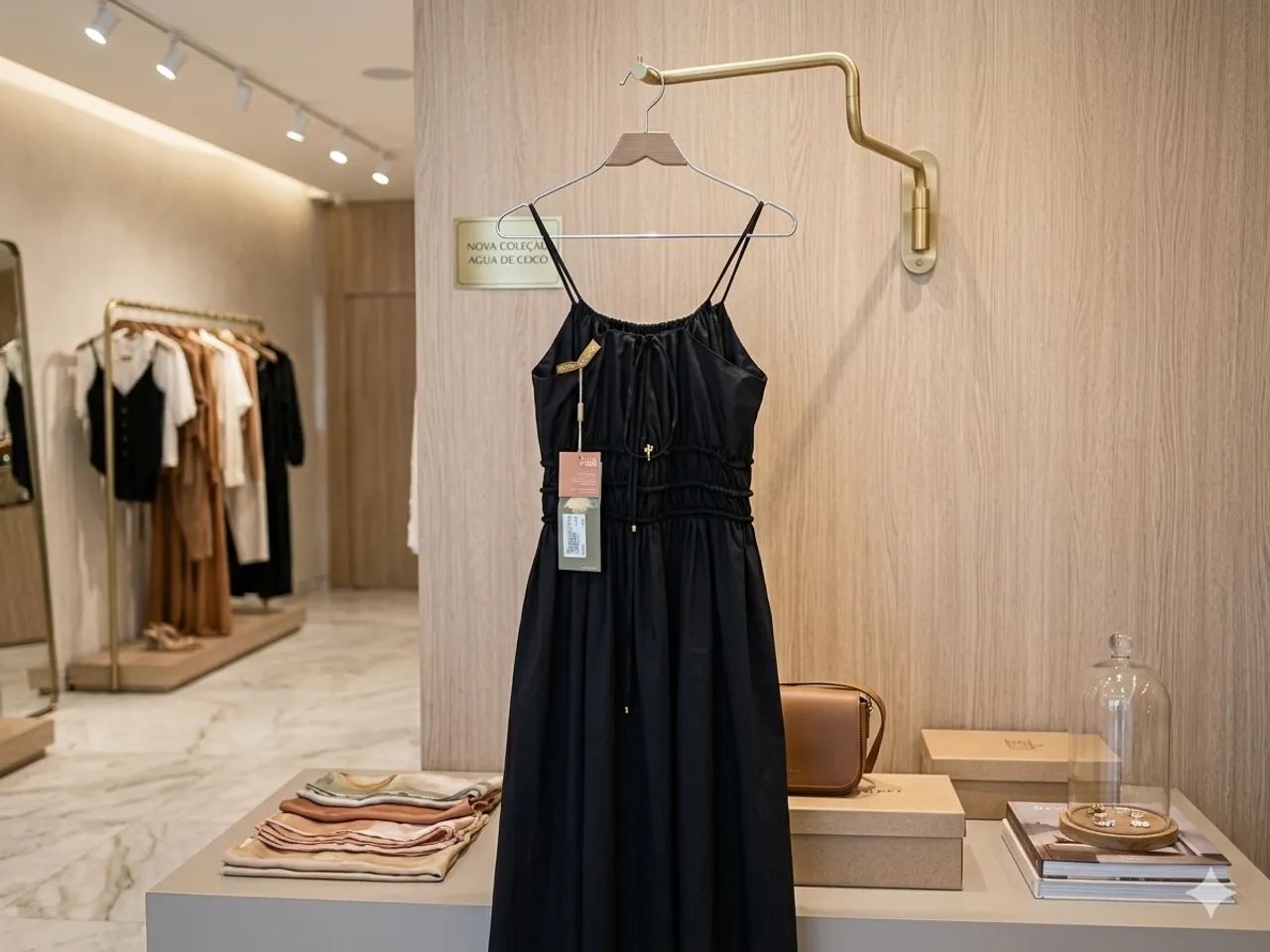 Vestido longo água de coco 