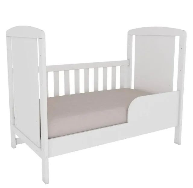 Berço Americano 3 em 1 Mini Cama Branco Peroba - Foto 3