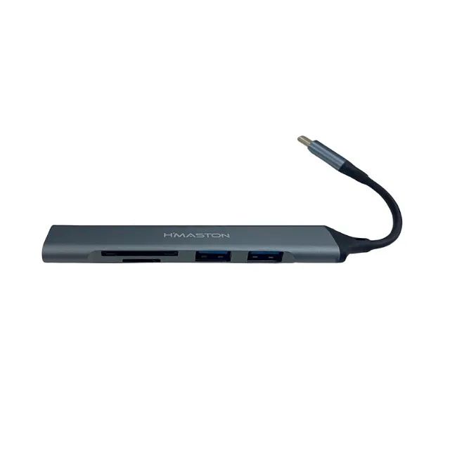 Hub Usb 3.0 com Leitor de Cartão Hmaston - Foto 4